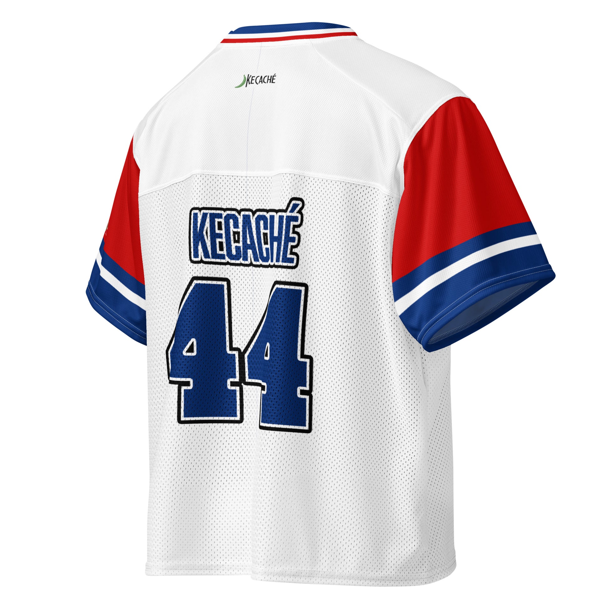 KeCaché República Dominicana, 1844 Independencia, white red blue jersey back side