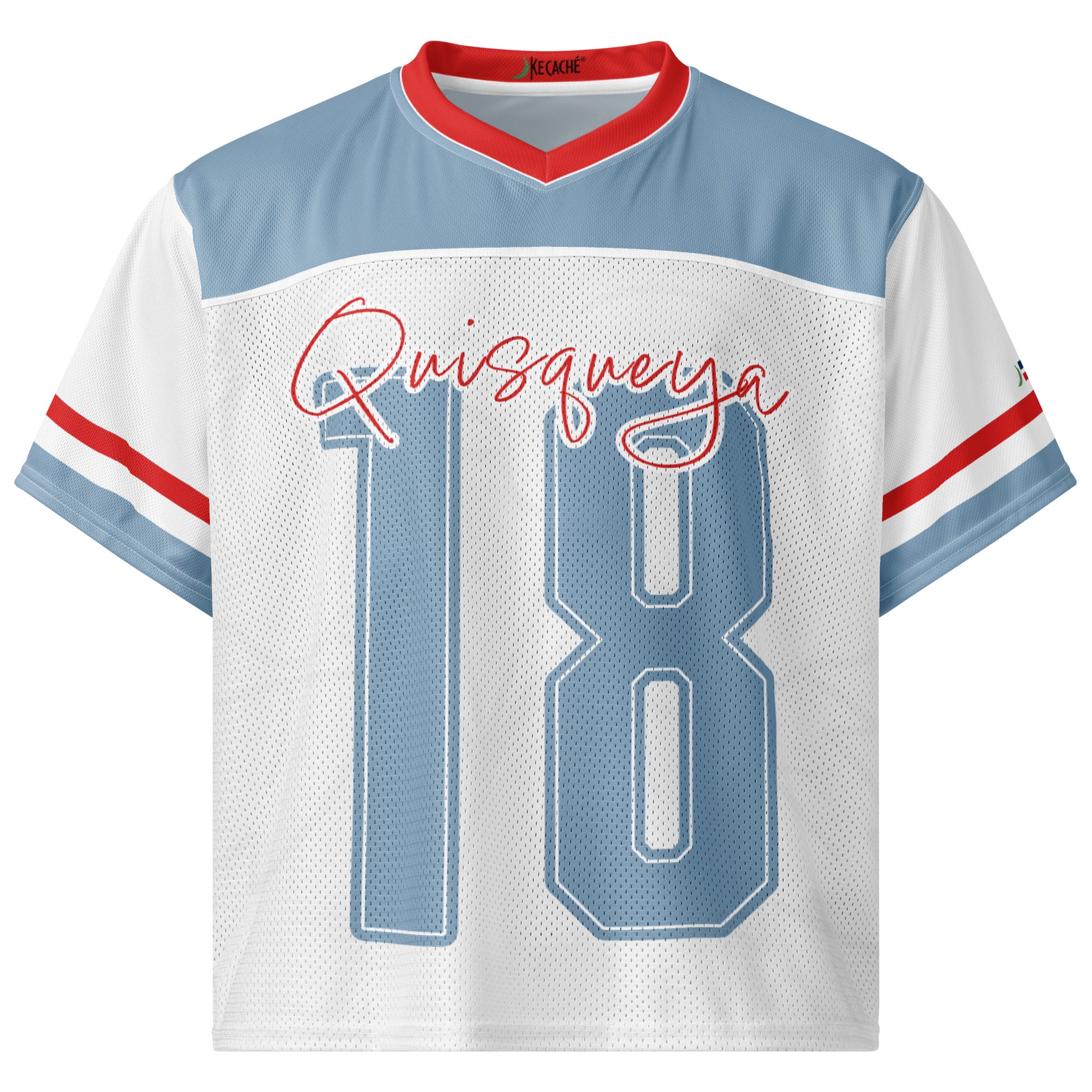 Quisqueya Blue white red Dominican Jersey