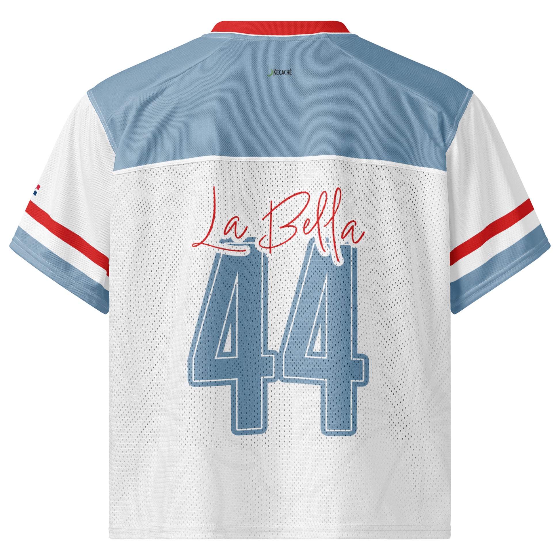Quisqueya Blue white red Dominican Jersey back