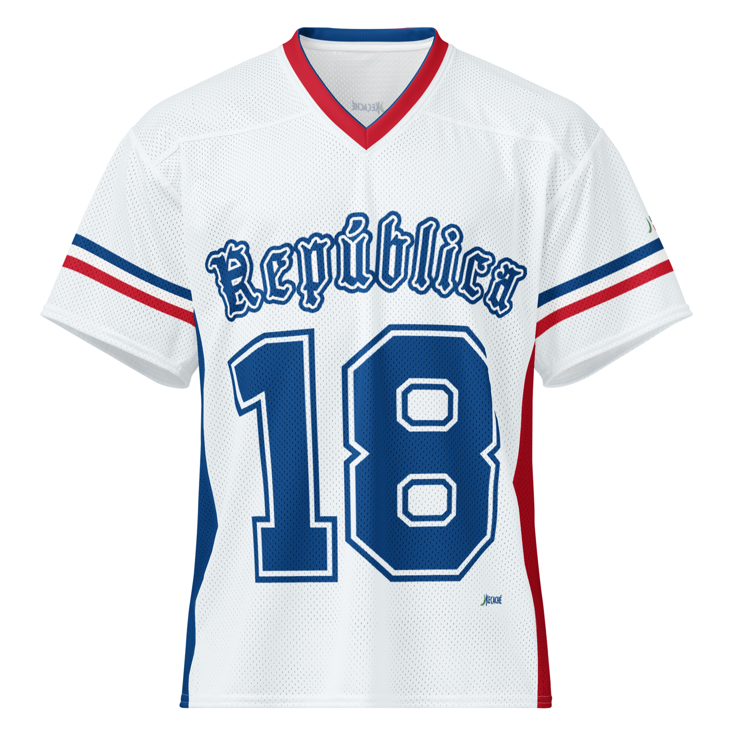 KeCaché | Dominican Republic Independence American Football Jersey (1844 Tribute)