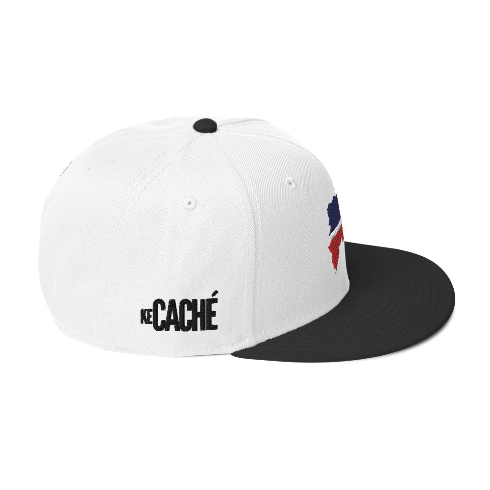 KeCaché "Dominican Flag Map" Snapback Hat - Side View
