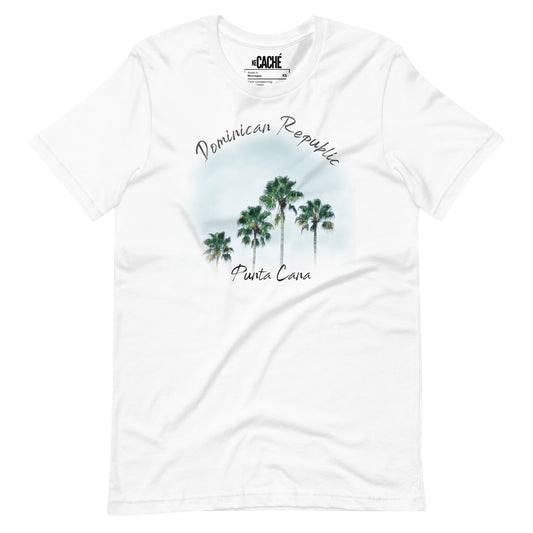 Embrace the Tropical Vibes with our Kecaché Punta Cana Palm Trees T-Shirt - Shop Now!