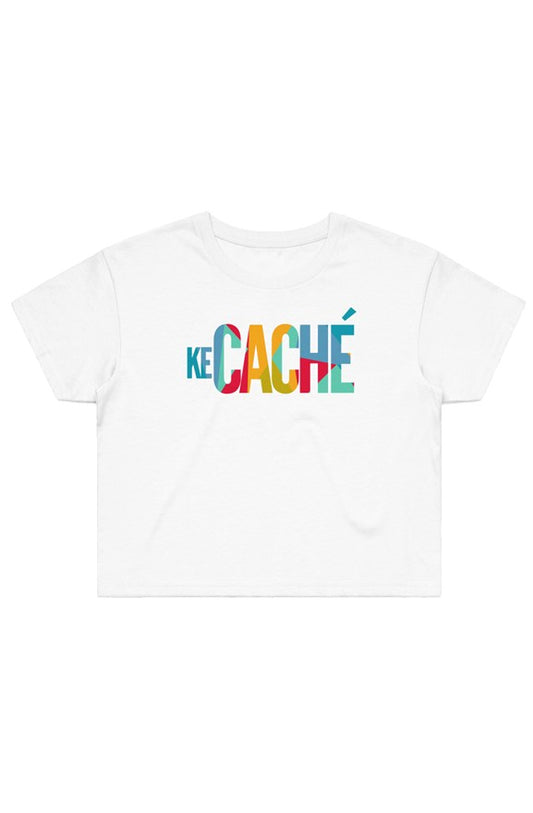 KeCache | Colored Logo Women&amp;#39;s Short sleeve croppe