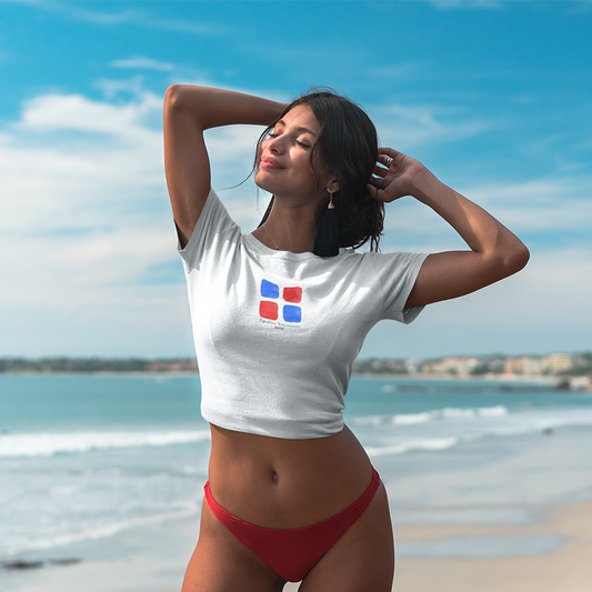 KeCaché | Dominican Republic Flag Women's Dominican T-Shirt