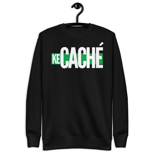 KeCaché | White/Green Rectangle Fleece Pullover